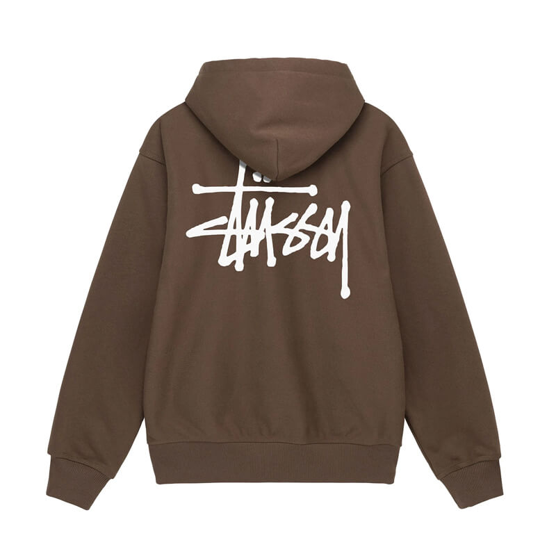 STUSSY Basic Stüssy Hood - Coffee | TheRoom Barcelona