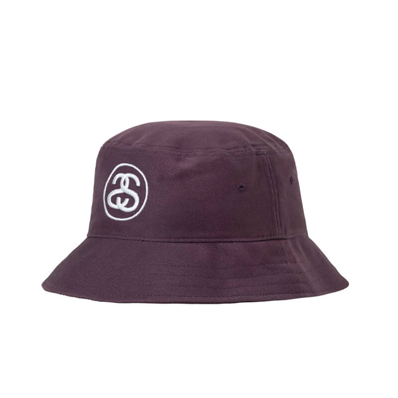 STUSSY SS Link Deep Bucket Hat - Burgundy | TheRoom Barcelona