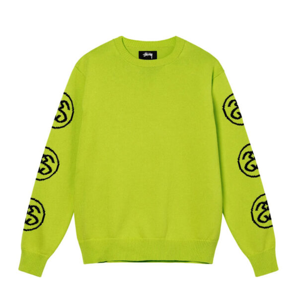 STUSSY_SSLINKSWEATER_LIME1