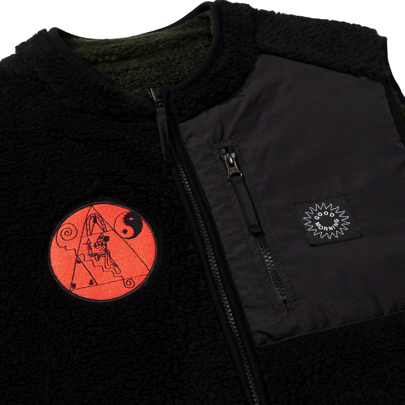 GOOD MORNING TAPES Reversible Zip Thru Vest | TheRoom