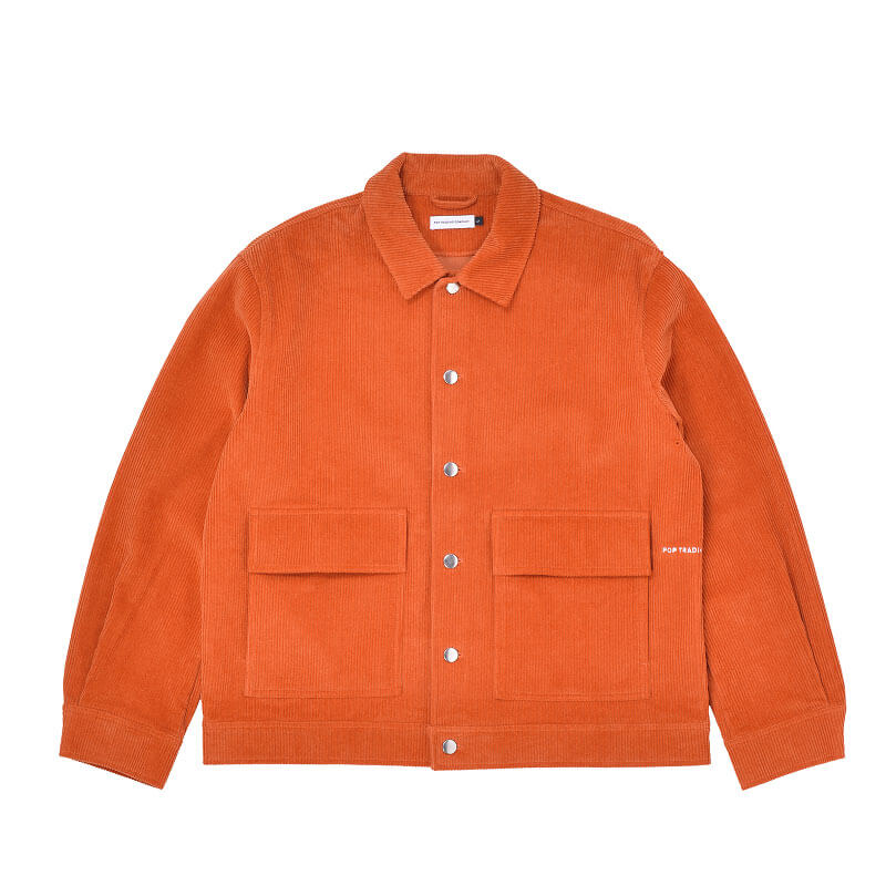 POP TRADING CO. Full Button Jacket - Cinnamon Stick | TheRoom