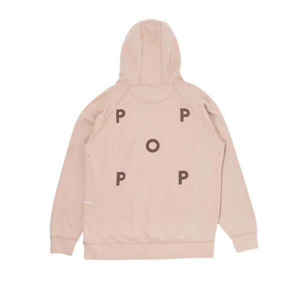 POP TRADING CO. Logo Hoodie - White Pepper