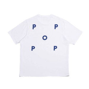 POP TRADING CO. Logo T-shirt - White / Limoges