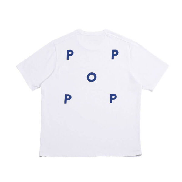 POP TRADING CO. Logo T-shirt - White / Limoges