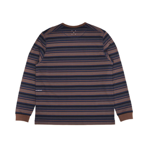 POP TRADING CO. Stripe Longsleeve T-shirt - Rain Drum