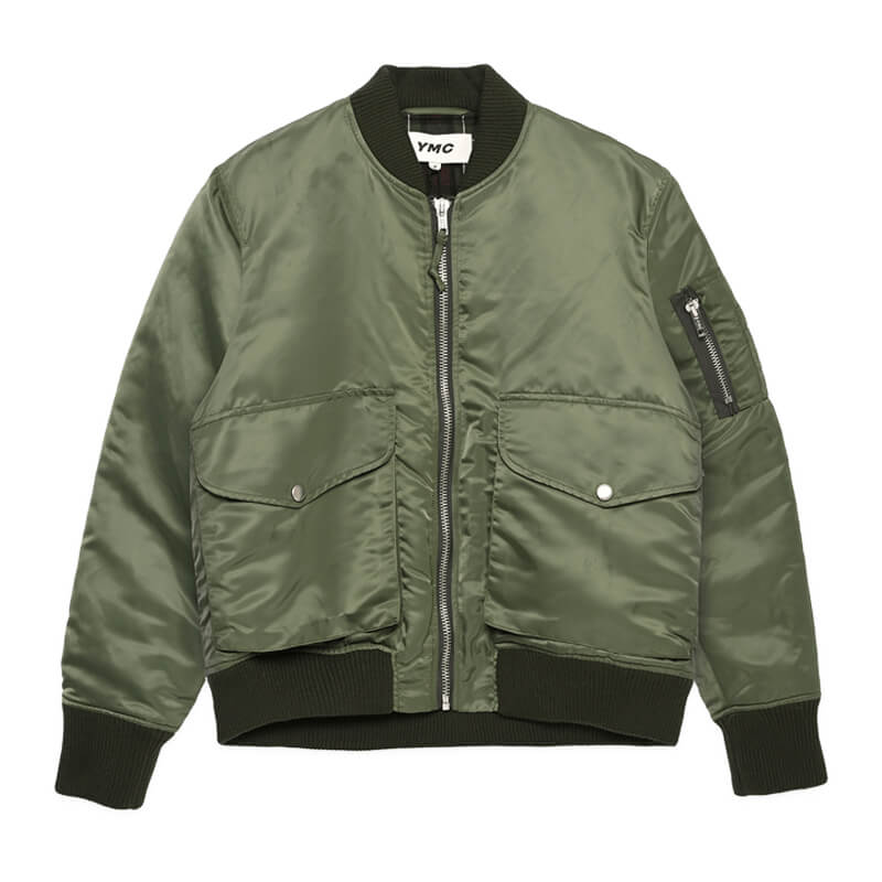 YMC Bros Bomber Jacket - Olive | TheRoom Barcelona