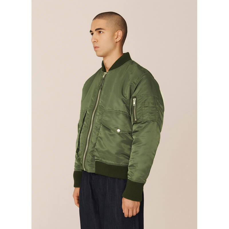 YMC Bros Bomber Jacket - Olive | TheRoom Barcelona