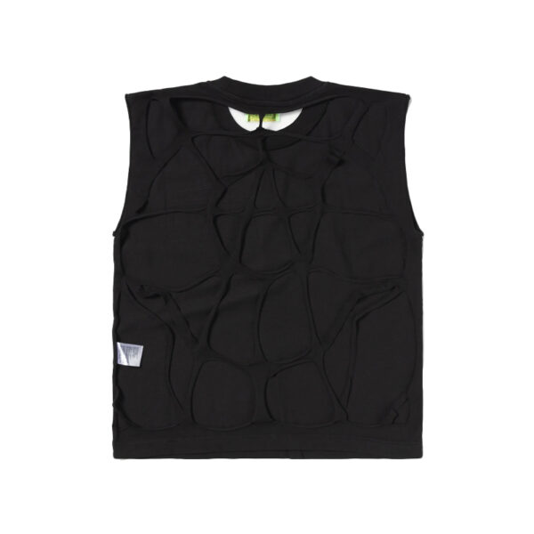 aries diamante slash back shrunken vest black 2