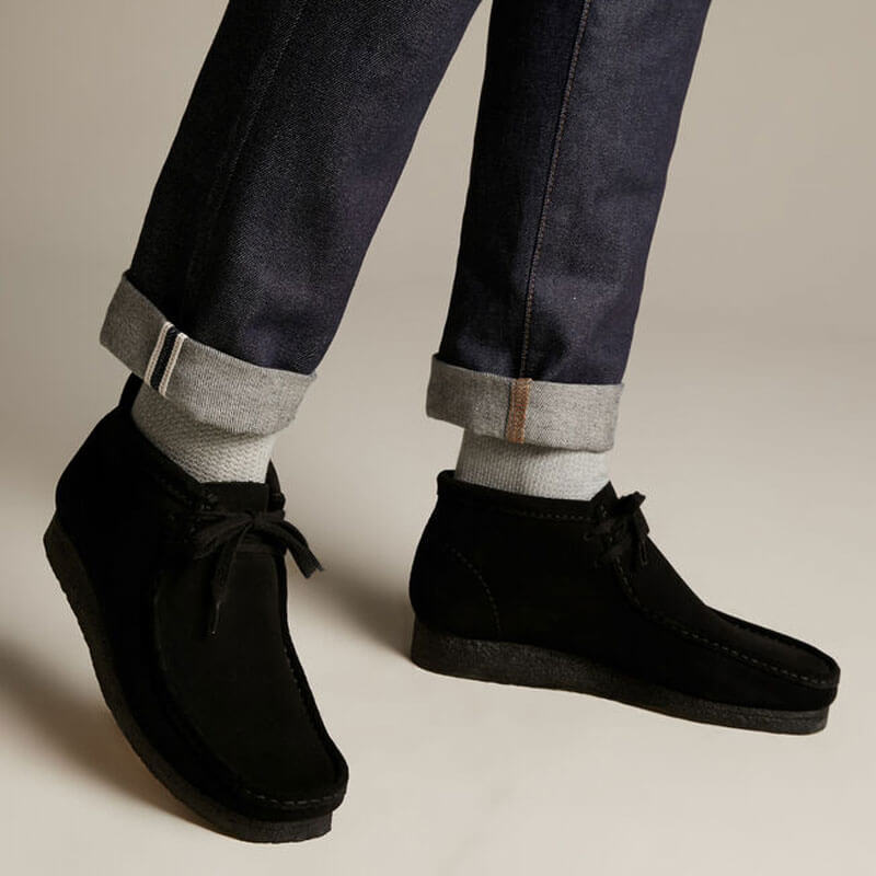 CLARKS ORIGINALS Wallabee Boots - Black | TheRoom Barcelona