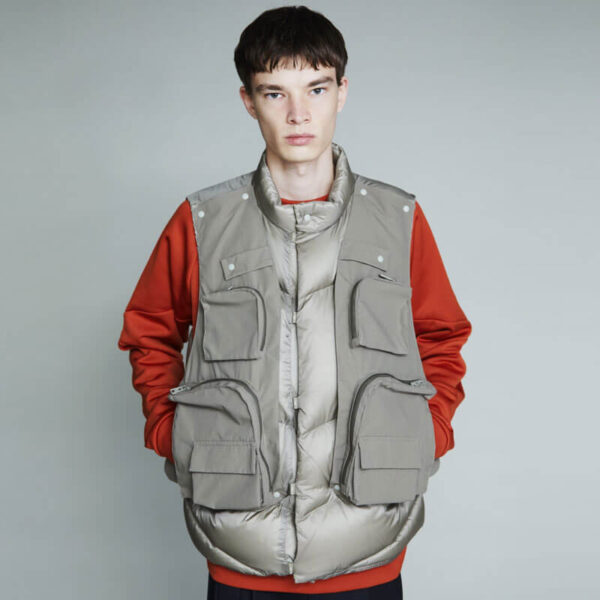 2Way Diagonal Vest - Sage Green