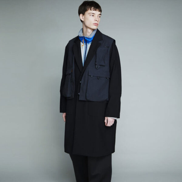 Layered 3Ways Coat - Black