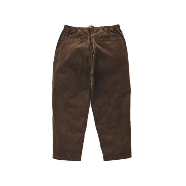 Corduroy Loose Tapered Pants - Dark Brown