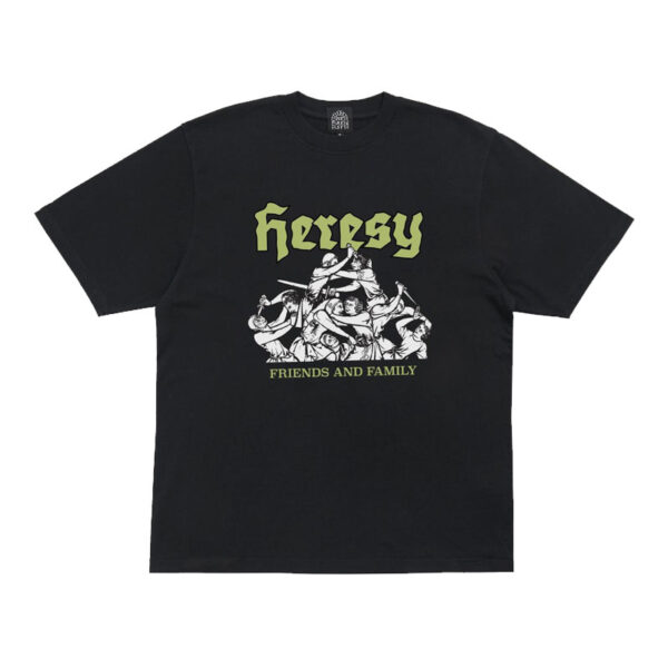 Heresy friend family tee black 1