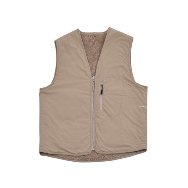 Harold Reversible Vest - White Pepper