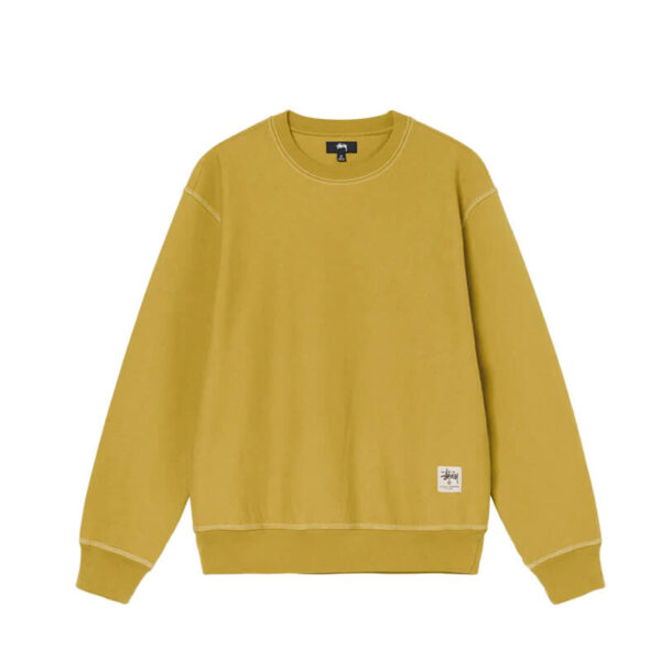 STUSSY Sudadera Contrast Stitch Label - Gold