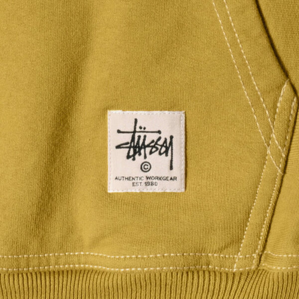 STUSSY Hoodie Contrast Stitch Label - Gold