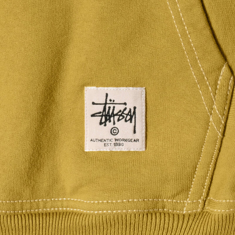 STUSSY Contrast Stitch Label Hood - Gold | TheRoom Barcelona