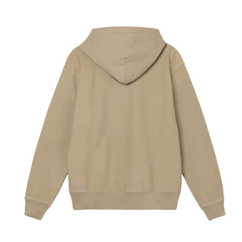 STUSSY Stock Logo Hood - Khaki | TheRoom Barcelona