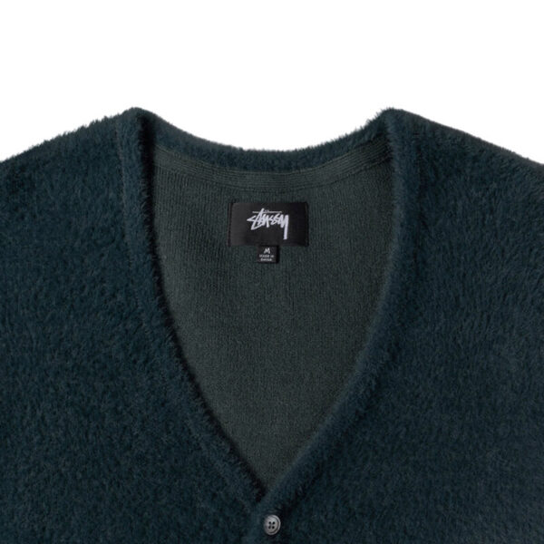 STUSSY Cardigan Shaggy - Dark Green