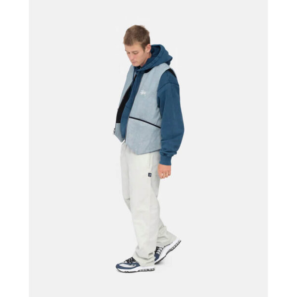 STUSSY Chaleco Washed Canvas Primaloft - Light Blue