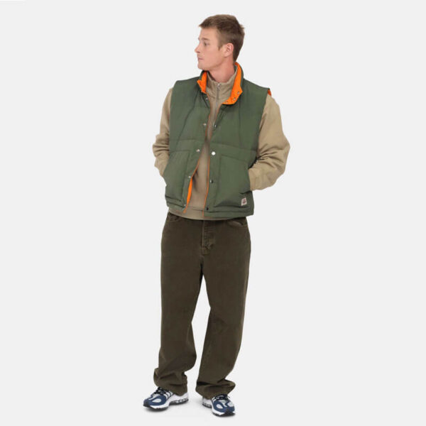 Rev Down Workwear Vest - Olive