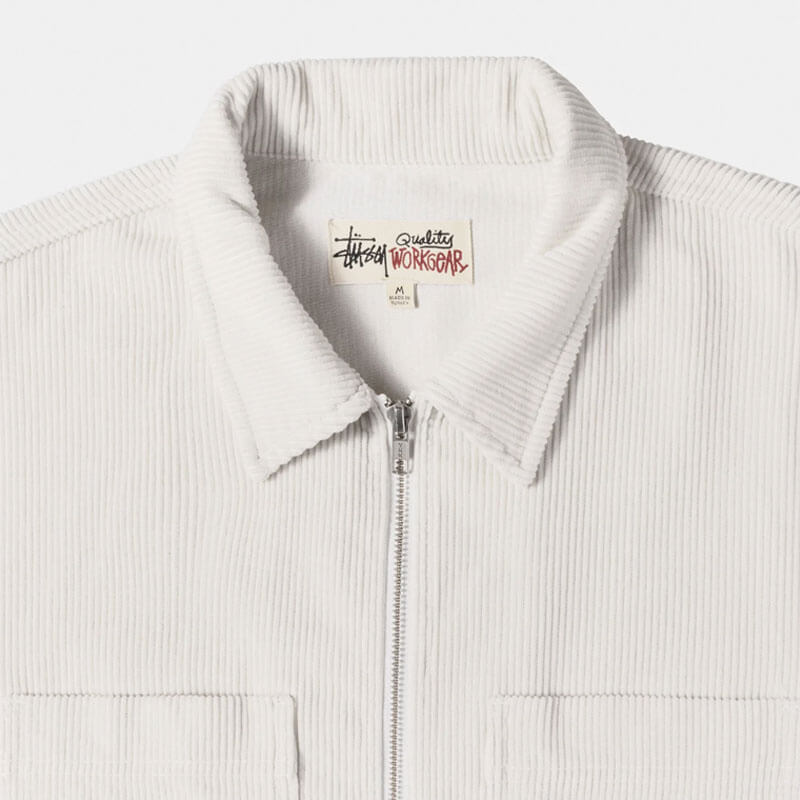 Stussy Wide Wale Cord Zip Shirt - POIZON
