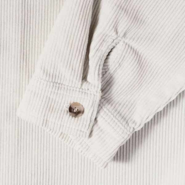 Wale Cord Zip Shirt - Bone