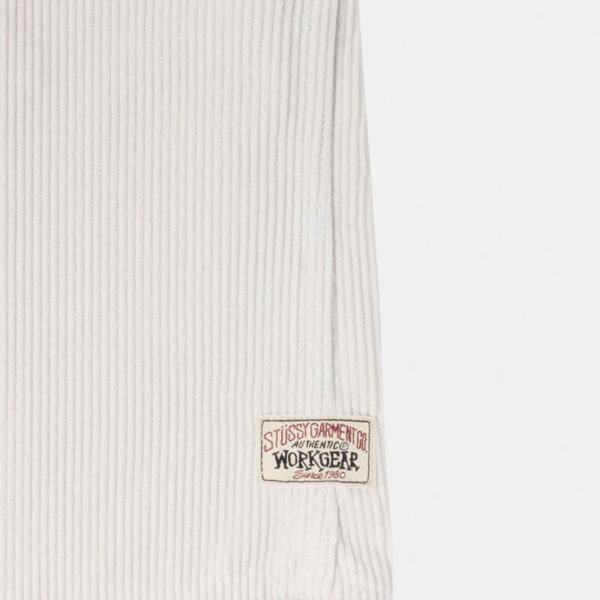 STUSSY Camisa Wale Cord Zip - Bone