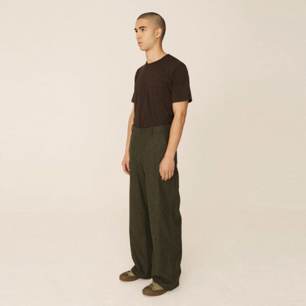 Deck Wool Trousers - Green