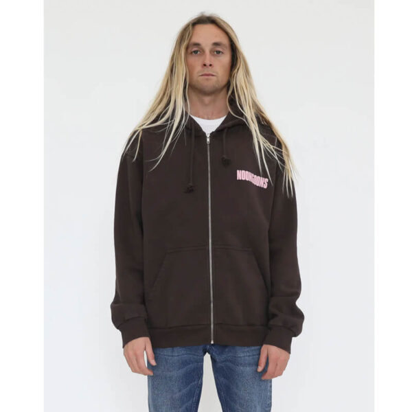 noon goons youth zip hoodie brown 3