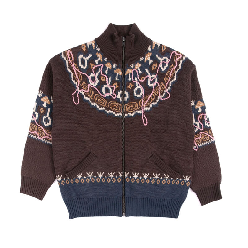 P.A.M. (Perks & Mini) Mirage Fair Isle Zip Thru Knit | THEROOM