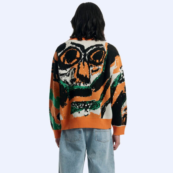 pam skulls crew neck knit firecracker 4