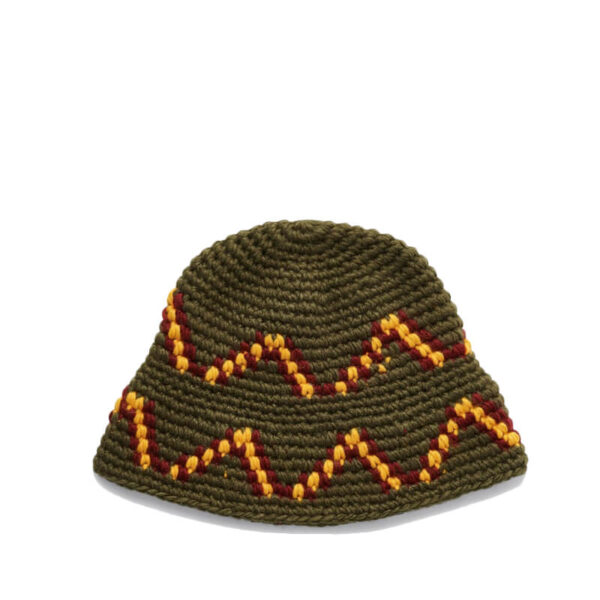 stussy Giza Knit Bucket Hat olive 2