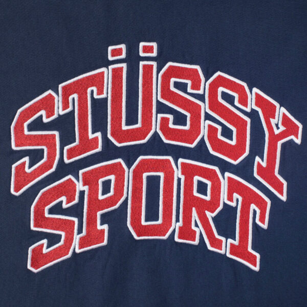 stussy relaxed oversized crew navy 3