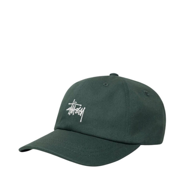 stussy stock low pro cap forest green 1