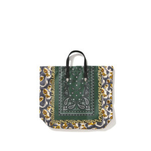 toga print tote bag green 4