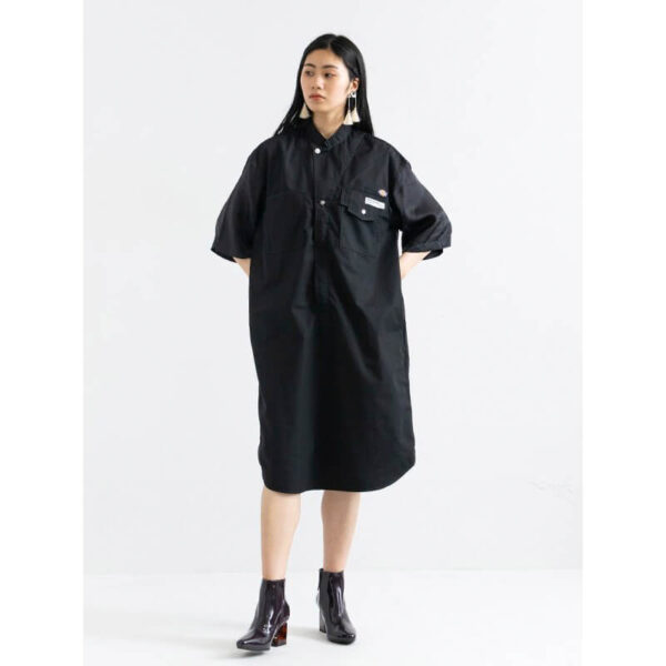 toga x dickies long shirt black 2