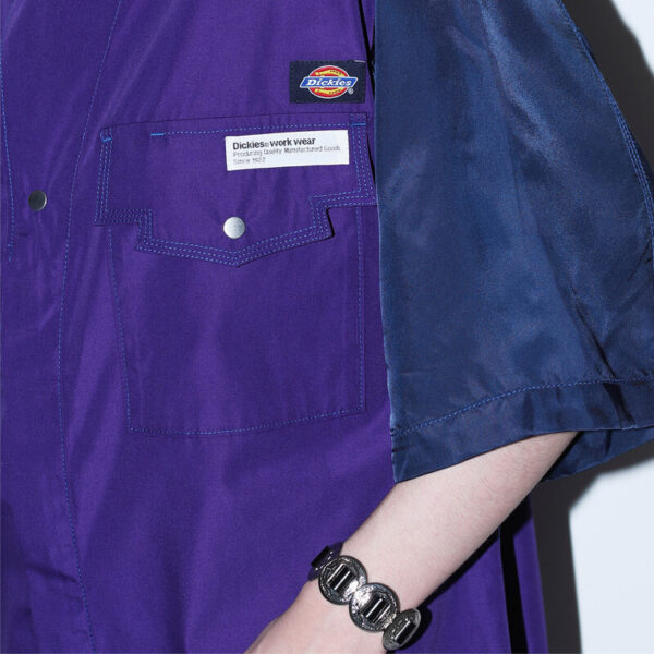 toga x dickies long shirt purple 2