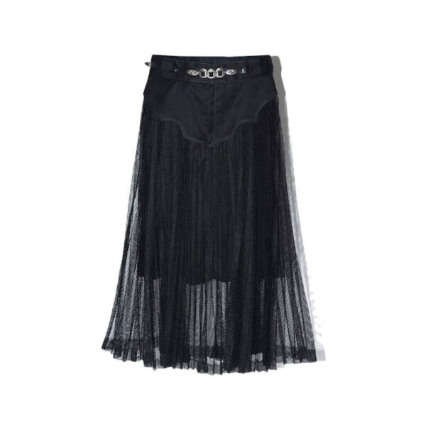 toga x dickies pleated skirt black 1