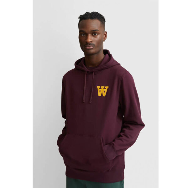 wood wood ian hoodie burgundy 5