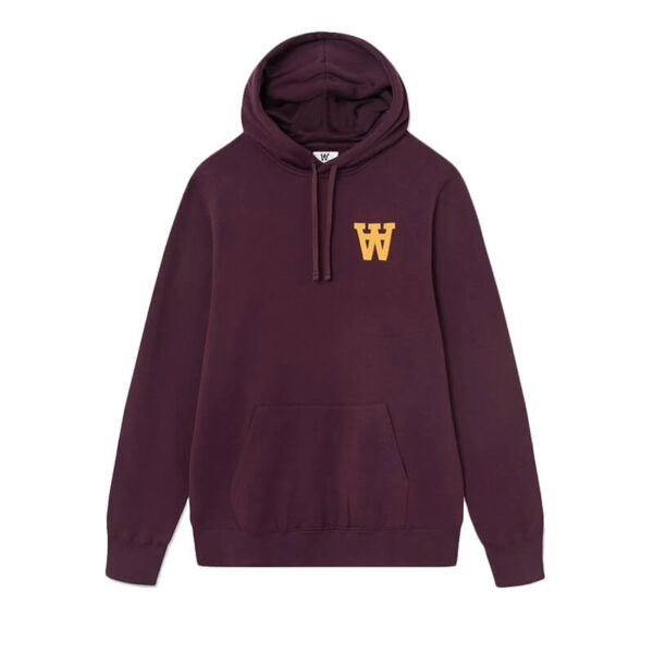 wood wood ian hoodie burgundy