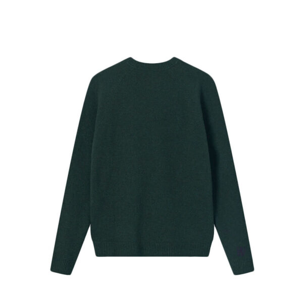 wood wood kevin lambswool jumper green 2