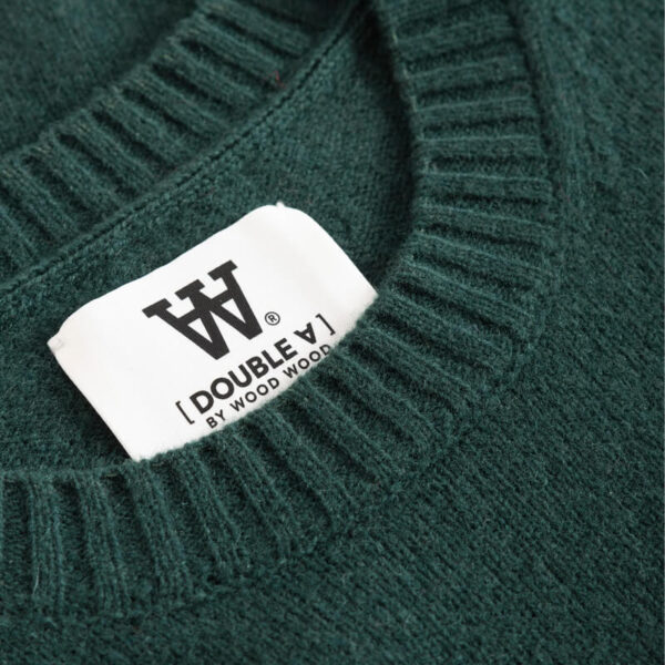 wood wood kevin lambswool jumper green 4