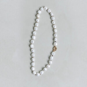 LABRO big pearl necklace espresso 1