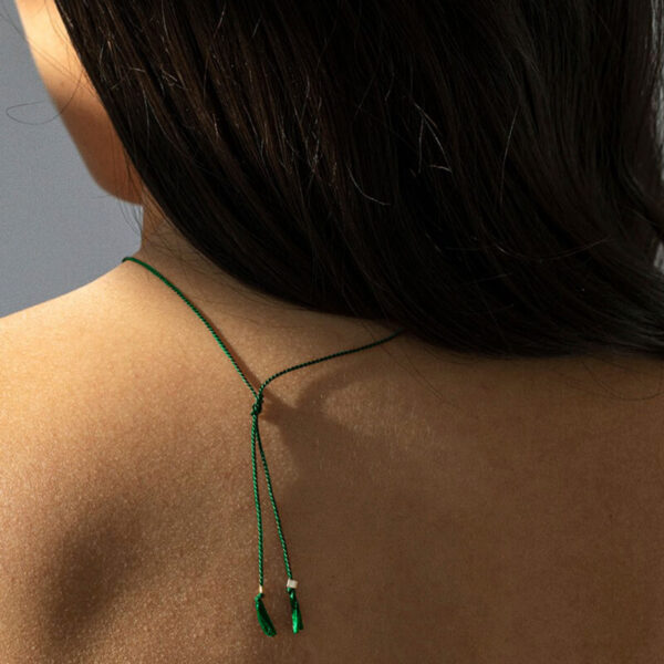 LABRO seta necklace green1