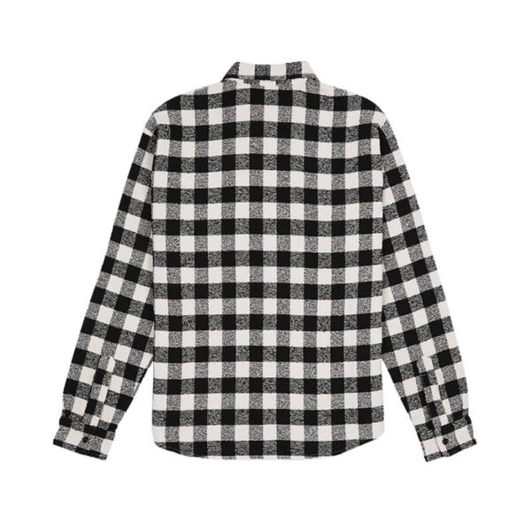 OC X DICKIES tweed shirt black check 2