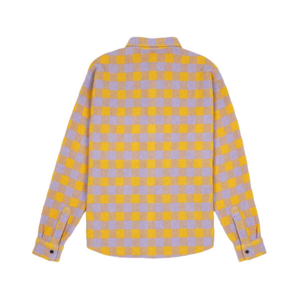 OC X DICKIES tweed shirt lilac check 2