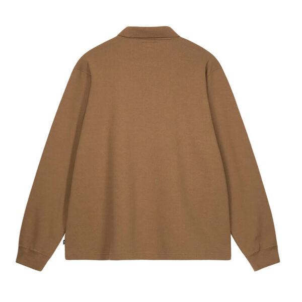 STUSSY ls rib polo brown 2