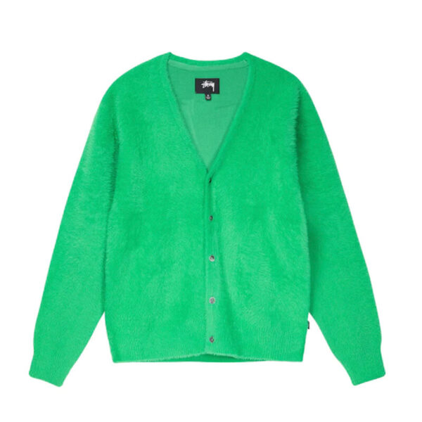 STUSSY shaggy cardigan kelly 1