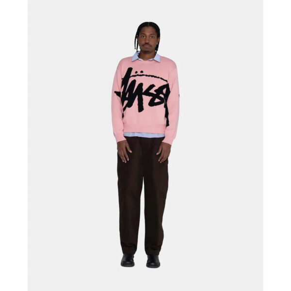 STUSSY stock sweater pink 3